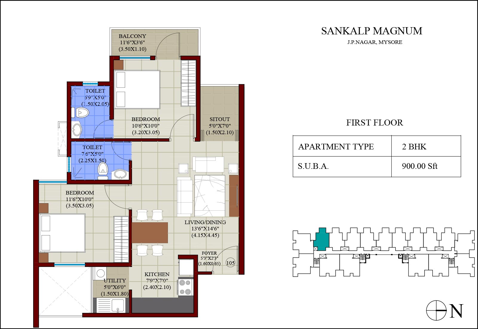 2 & 3 BHK Residential Apartments JP Nagar Mysore One