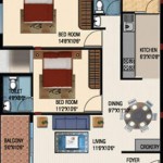 2BHK+2T (1,058 Sq Ft)