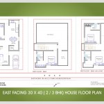 30 x 40 East Face 2 or 3 BHK Floor Plan
