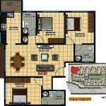 3BHK+3T (1,280 sq ft)