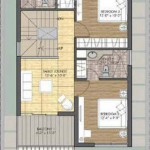 Unitech Palace Court First Floor Plan 5BHK 2,116 Sq Ft