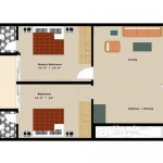 2 BHK Floor Plan